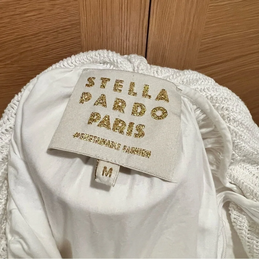 Stella Pardo | Paris Mahima Dress | Handmade with crochet flowers | NWT | M - Picture 11 of 13